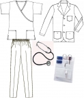 Complete Female CMA Nurse Uniform Package ESBOCES  with Shoes
